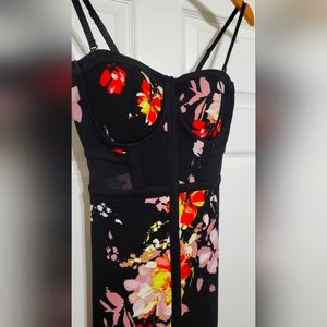 Black flower dress